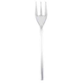 Plastic Tasting Mini Fork Clear 10cm (50 Units) 