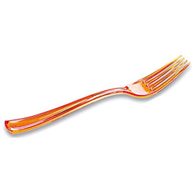 Plastic Fork Premium Orange 19cm (180 Units)