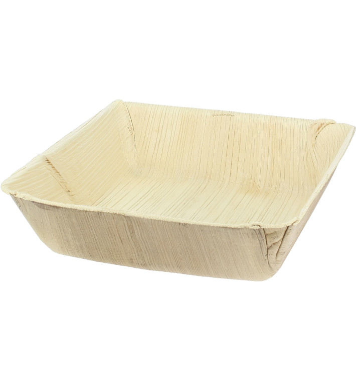 Palm Leaf Plate Deep Square Shape 16x16cm (100 Units) Palm Leaf Plate Deep Square Shape 16x16cm (100 Units)