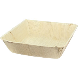 Palm Leaf Plate Deep Square Shape 16x16cm (25 Units) 