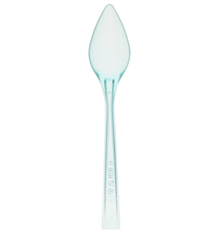 Tasting Teaspoon "Charme" Water Green 10cm (2400 Units) Tasting Teaspoon "Charme" Water Green 10cm (2400 Units)