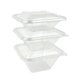 Plastic Bowl PET "Impression" 750ml 17x17x6cm (300 Units)