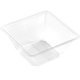 Plastic Mini-Bowl PET Heat Sealable 250ml 9x9x6cm (600 Units)