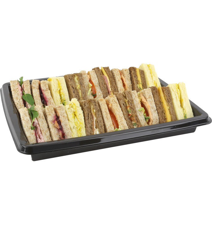 Plastic Tray Rectangular Shape Black 31,6x25,6x4cm (25 Units) Plastic Tray Rectangular Shape Black 31,6x25,6x4cm (25 Units)