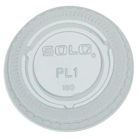 Plastic Lid PET Crystal Closed Flat Ø4,8cm (2500 Units)