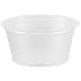 Plastic Souffle Cup PP Clear 60ml Ø6,6cm (125 Units)