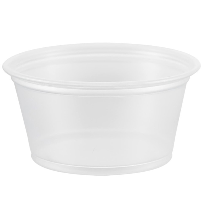 Plastic Souffle Cup PP Clear 60ml Ø6,6cm (125 Units)