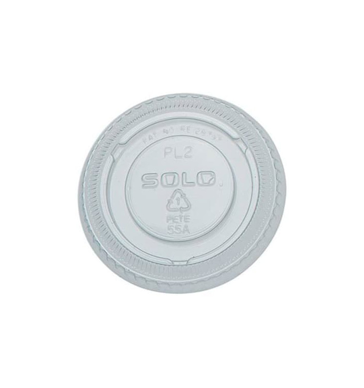 Plastic Lid PET Crystal Closed Flat Ø6,6cm (100 Units) Plastic Lid PET Crystal Closed Flat Ø6,6cm (100 Units)