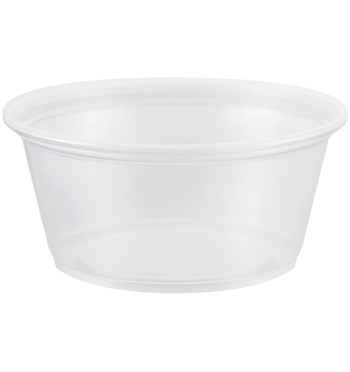 Plastic Souffle Cup PP Clear 100ml Ø7,3cm (125 Units) Plastic Souffle Cup PP Clear 100ml Ø7,3cm (125 Units)
