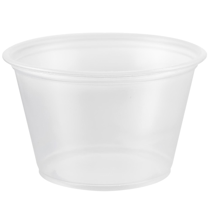 Plastic Souffle Cup PP Clear 120ml Ø7,3cm (2500 Units) Plastic Souffle Cup PP Clear 120ml Ø7,3cm (2500 Units)