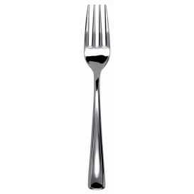 Plastic Fork Metallized 15cm (50 Units) 