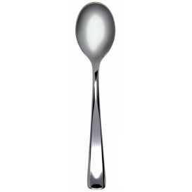 Plastic Spoon Metallized 17,5cm (500 Units)