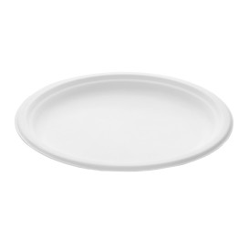 Sugarcane Plate White Ø26 cm (50 Units) 