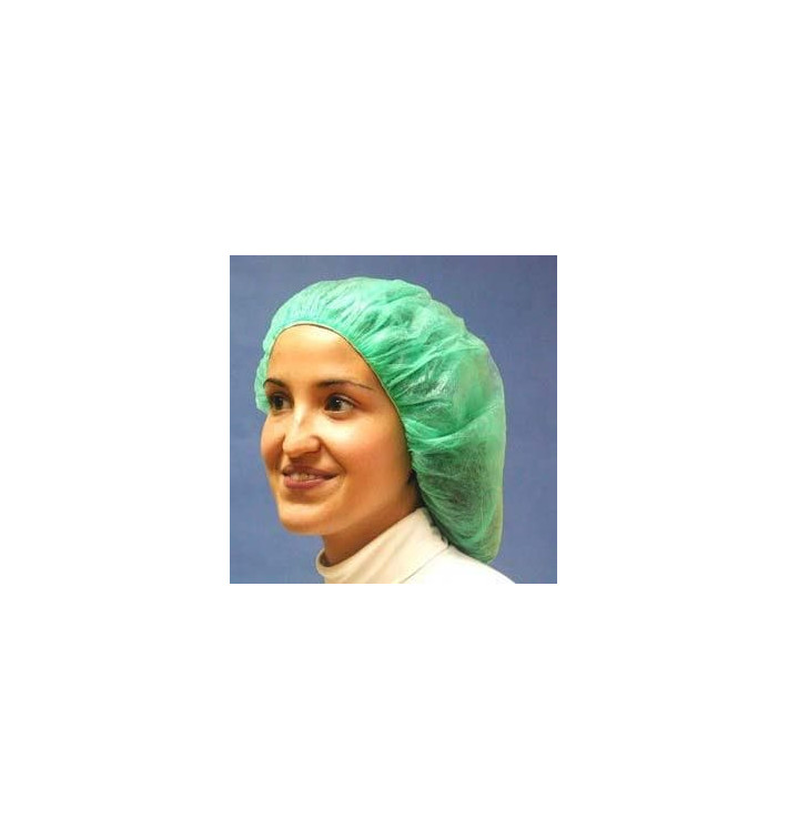 Disposable Bouffant Cap PP Green Ø55cm Disposable Bouffant Cap PP Green Ø55cm