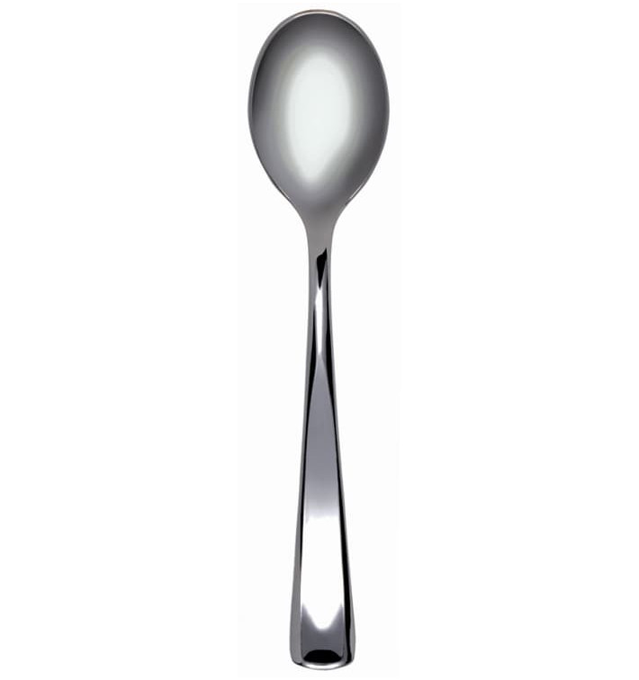 Plastic Spoon Metallized 17,5cm (180 Units) Plastic Spoon Metallized 17,5cm (180 Units)