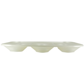 Plastic Compartment Tray "X-Table" 3C Pearl 33x23cm (2 Units) 