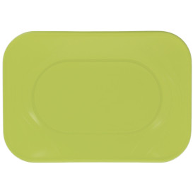 Plastic Tray Microwavable "X-Table" Lime Green 33x23cm (2 Units) 