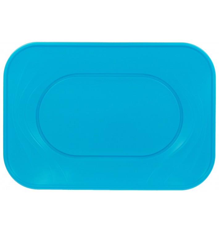 Plastic Tray Microwavable "X-Table" Turquoise 33x23cm (2 Units) 