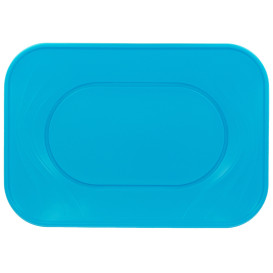 Plastic Tray Microwavable "X-Table" Turquoise 33x23cm (60 Units)