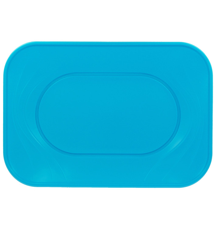 Plastic Tray Microwavable "X-Table" Turquoise 33x23cm (60 Units) Plastic Tray Microwavable "X-Table" Turquoise 33x23cm (60 Units)