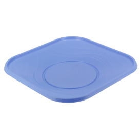 Plastic Plate PP "X-Table" Square shape Violet 18 cm (8 Units) 