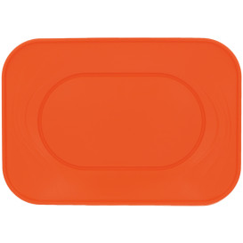 Plastic Tray Microwavable "X-Table" Orange 33x23cm (2 Units) 