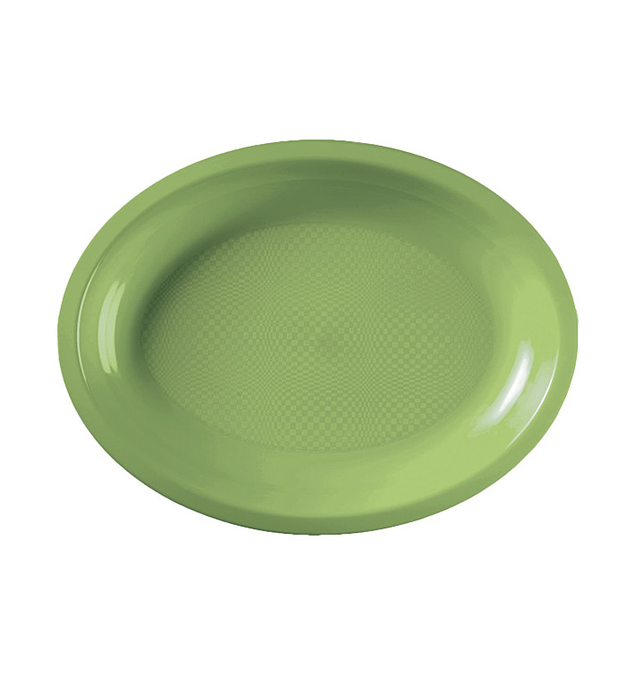 Plastic Platter Microwavable Oval Shape Lime Green 25,5x19 cm (50 Units) Plastic Platter Microwavable Oval Shape Lime Green 25,5x19 cm (50 Units)