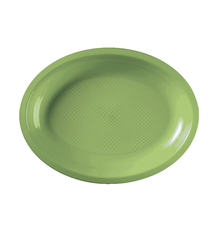 Plastic Platter Microwavable Oval Shape Lime Green 31,5x22 cm (25 Units) Plastic Platter Microwavable Oval Shape Lime Green 31,5x22 cm (25 Units)