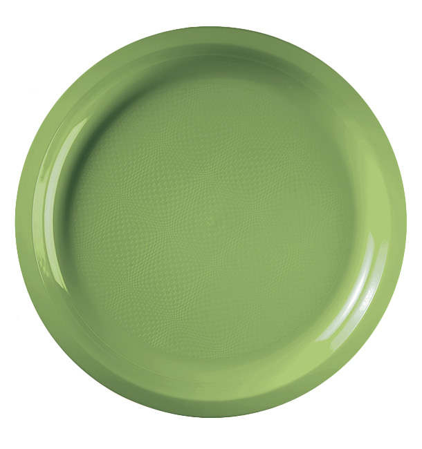 Plastic Plate Lime Green "Round" PP Ø29 cm (300 Units)