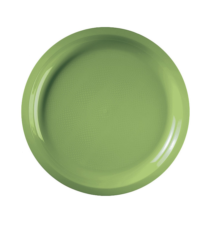 Plastic Plate Lime Green "Round" PP Ø29 cm (300 Units) Plastic Plate Lime Green "Round" PP Ø29 cm (300 Units)