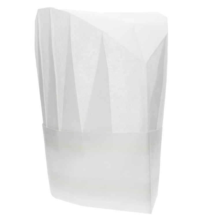 Disposable Chef Hat Pinstripe "TST" White (100 Units) Disposable Chef Hat Pinstripe "TST" White (100 Units)