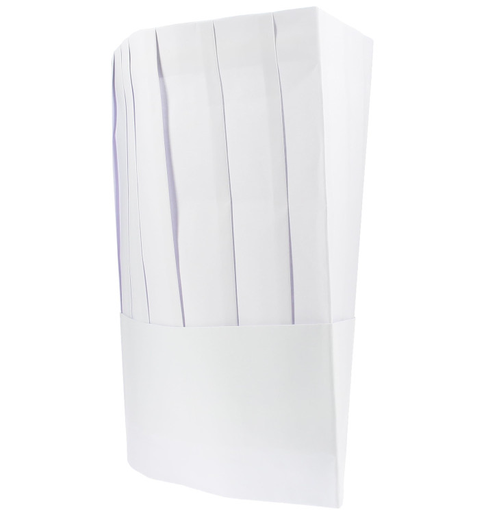 Disposable Paper Chef Hat Pinstripe (100 Units) Disposable Paper Chef Hat Pinstripe (100 Units)