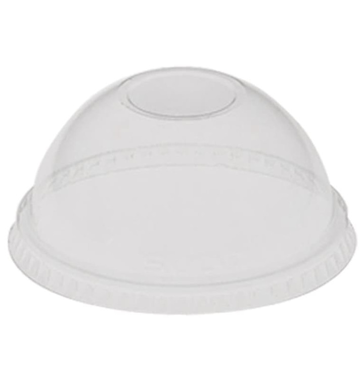 Plastic Dome Lid PET Crystal Ø9,2cm (1000 Units) Plastic Dome Lid PET Crystal Ø9,2cm (1000 Units)