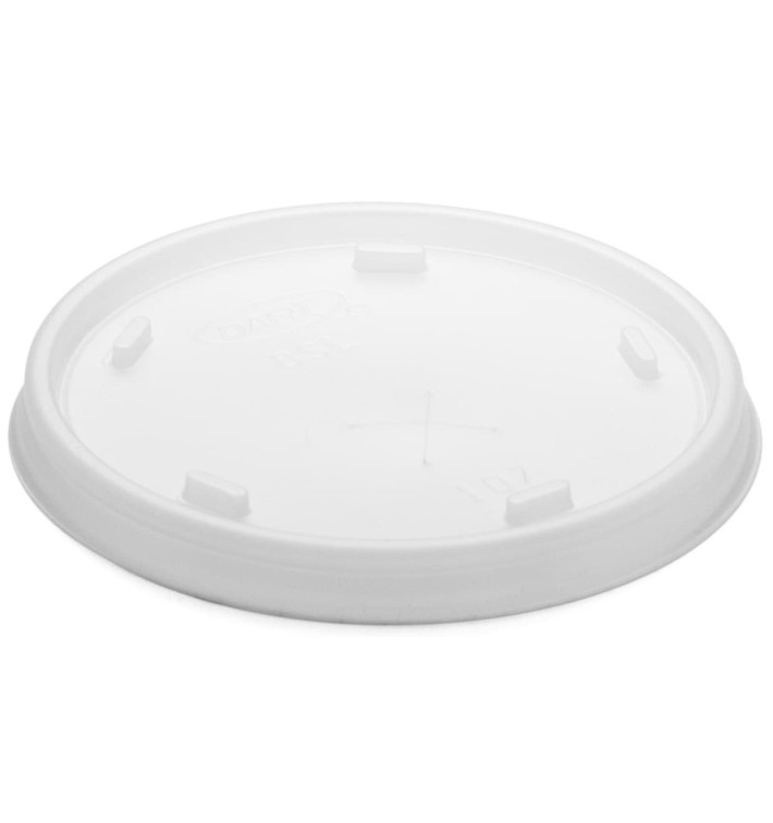 Plastic Lid with Straw Slot PS Translucent Ø8,1cm (100 Units) Plastic Lid with Straw Slot PS Translucent Ø8,1cm (100 Units)