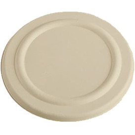 Sucarcane Lid Container 500ml Natural Ø11,5cm (50 Units)