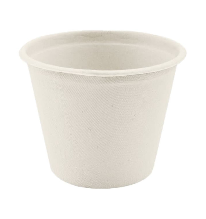 Sugarcane Container White Ø11cm 450ml (600 Units) Sugarcane Container White Ø11cm 450ml (600 Units)