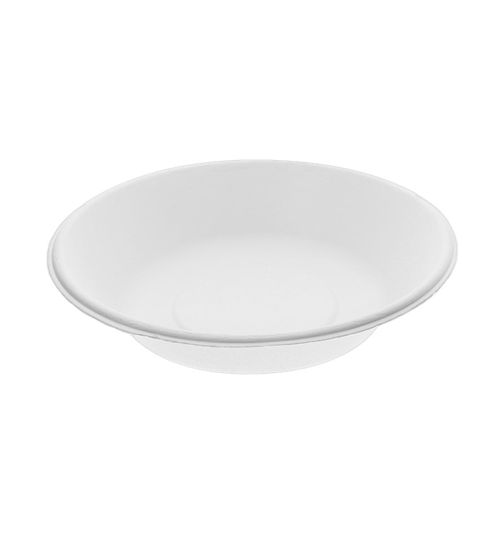 Sugarcane Plate Deep White Ø18 cm (50 Units) Sugarcane Plate Deep White Ø18 cm (50 Units)