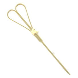 Bamboo Food Pick Heart Design 12cm (100 Units)  