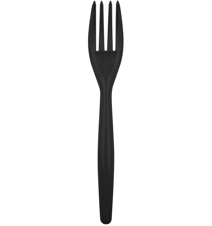 Plastic Fork PS "Easy" Black 18cm (20 Units) Plastic Fork PS "Easy" Black 18cm (20 Units)