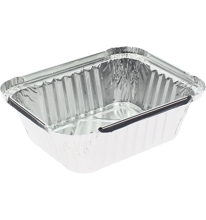Foil Pan 475ml 14,6x12,1x4cm (100 Units) Foil Pan 475ml 14,6x12,1x4cm (100 Units)