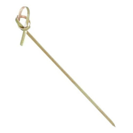 Bamboo Food Pick Bow Design 210cm (100 Units)  