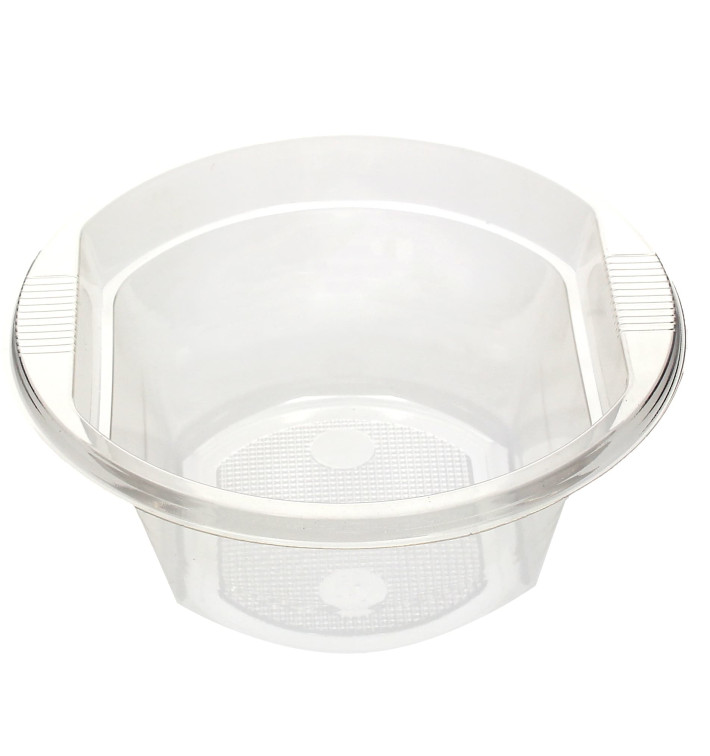 Plastic Bowl PS Crystal 630ml Ø16cm (10 Units) Plastic Bowl PS Crystal 630ml Ø16cm (10 Units)