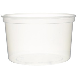 Plastic Deli Container Clear PP 500ml Ø11,5cm (500 Units)