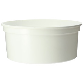 Plastic Deli Container White PP 350ml Ø11,5cm (500 Units)