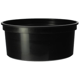 Plastic Deli Container Black PP 350ml Ø11,5cm (500 Units)