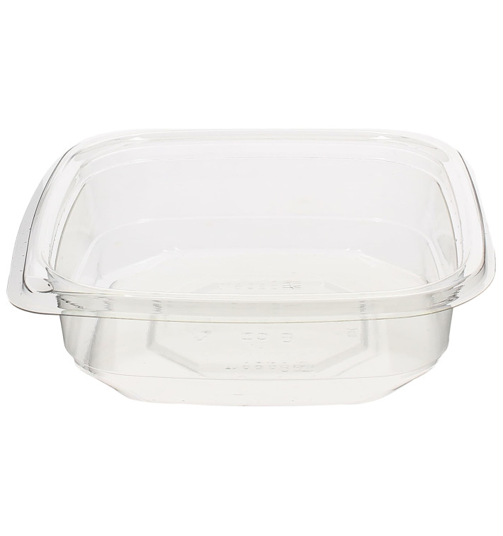 Plastic Deli Container PET Tamper-Evident 250ml 12x12x3cm (1000 Units) Plastic Deli Container PET Tamper-Evident 250ml 12x12x3cm (1000 Units)