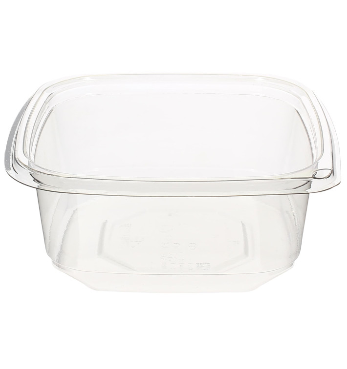 Plastic Deli Container PET Tamper-Evident 375ml 12x12x4cm (1000 Units)