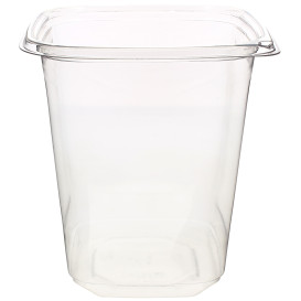 Plastic Deli Container PET Tamper-Evident 1000ml 12x12x13cm (50 Units) 