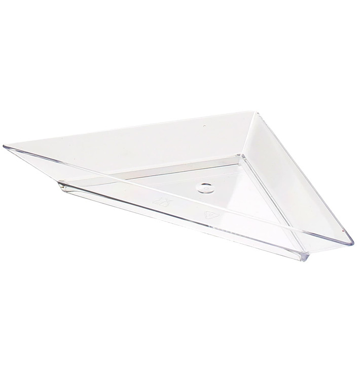 Plastic Tasting Plate PS Triangular shape 5x10cm (576 Units) Plastic Tasting Plate PS Triangular shape 5x10cm (576 Units)