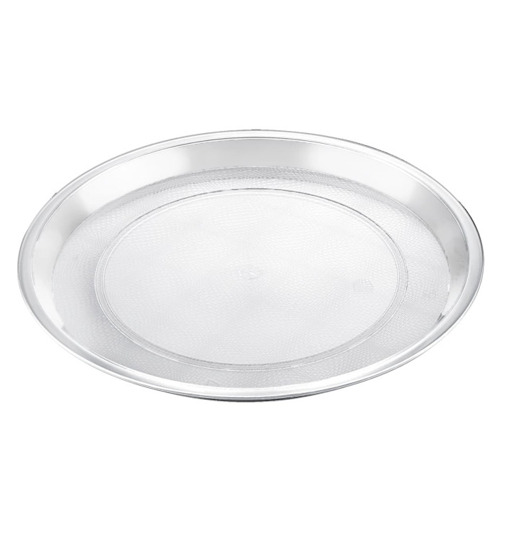 Plastic Tray Clear Ø32cm (5 Units) Plastic Tray Clear Ø32cm (5 Units)